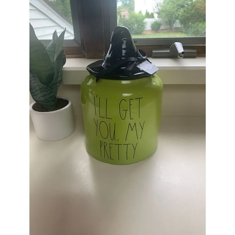Rae Dunn I'll Get You, My Pretty Canister with Witch Hat lid
